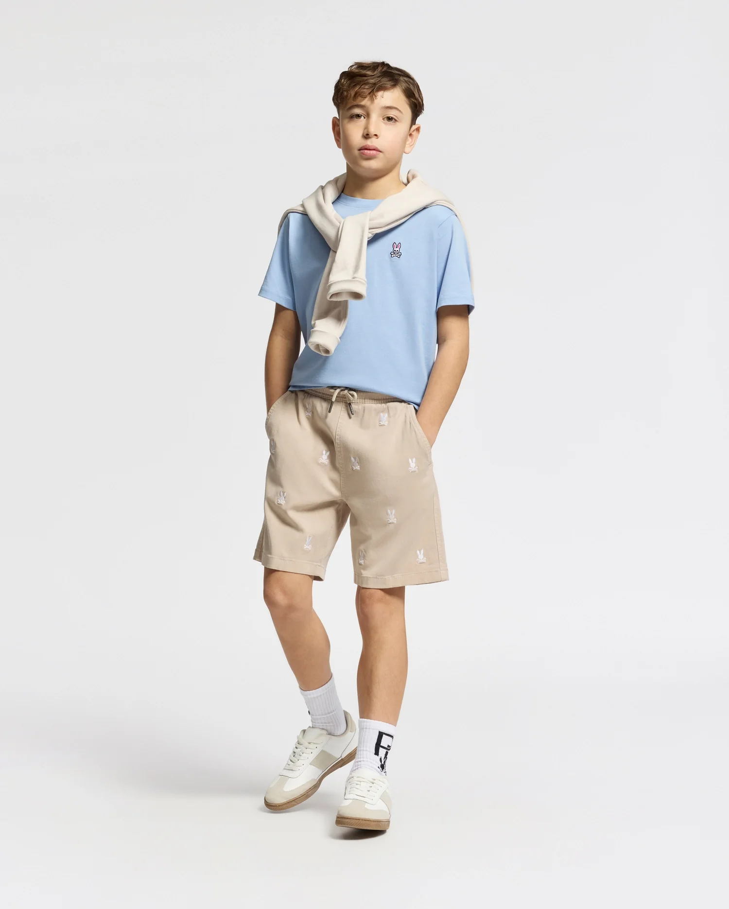 KIDS ALL OVER WILLIS STRETCH TENCEL SHORT - B0R559F200 - Image 7