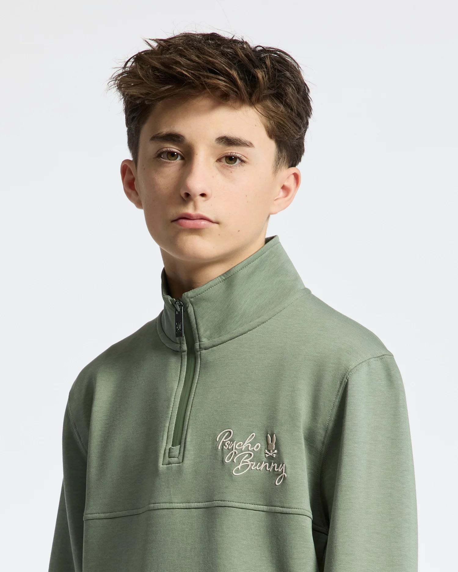 KIDS DESERT 1/4 MOCK ZIP - B0S488F200 - Image 2