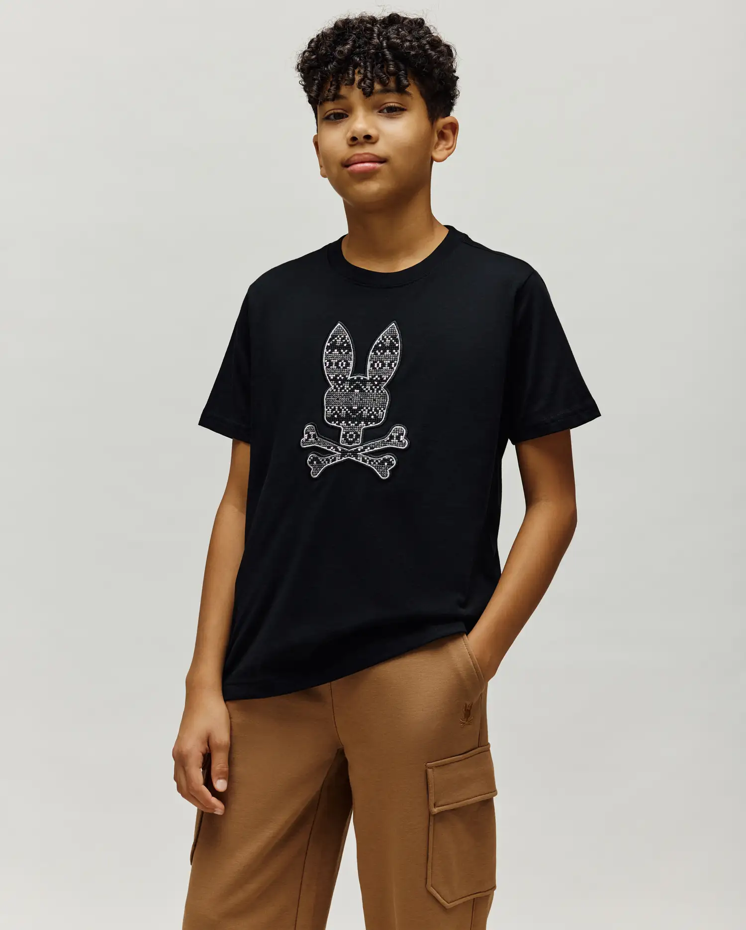 KIDS INDIGO FAIR ISLE GRAPHIC TEE - KT0200105 - Image 2