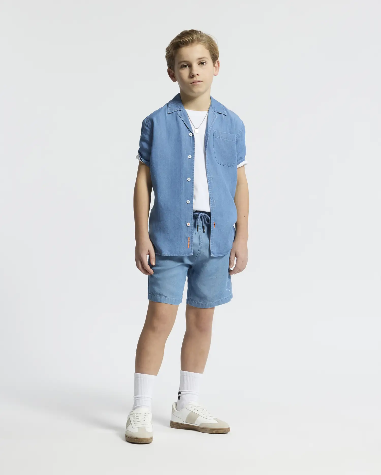 KIDS KERVIN LIGHTWEIGHT DENIM WOVEN SHORT - B0R633F200 - Image 13