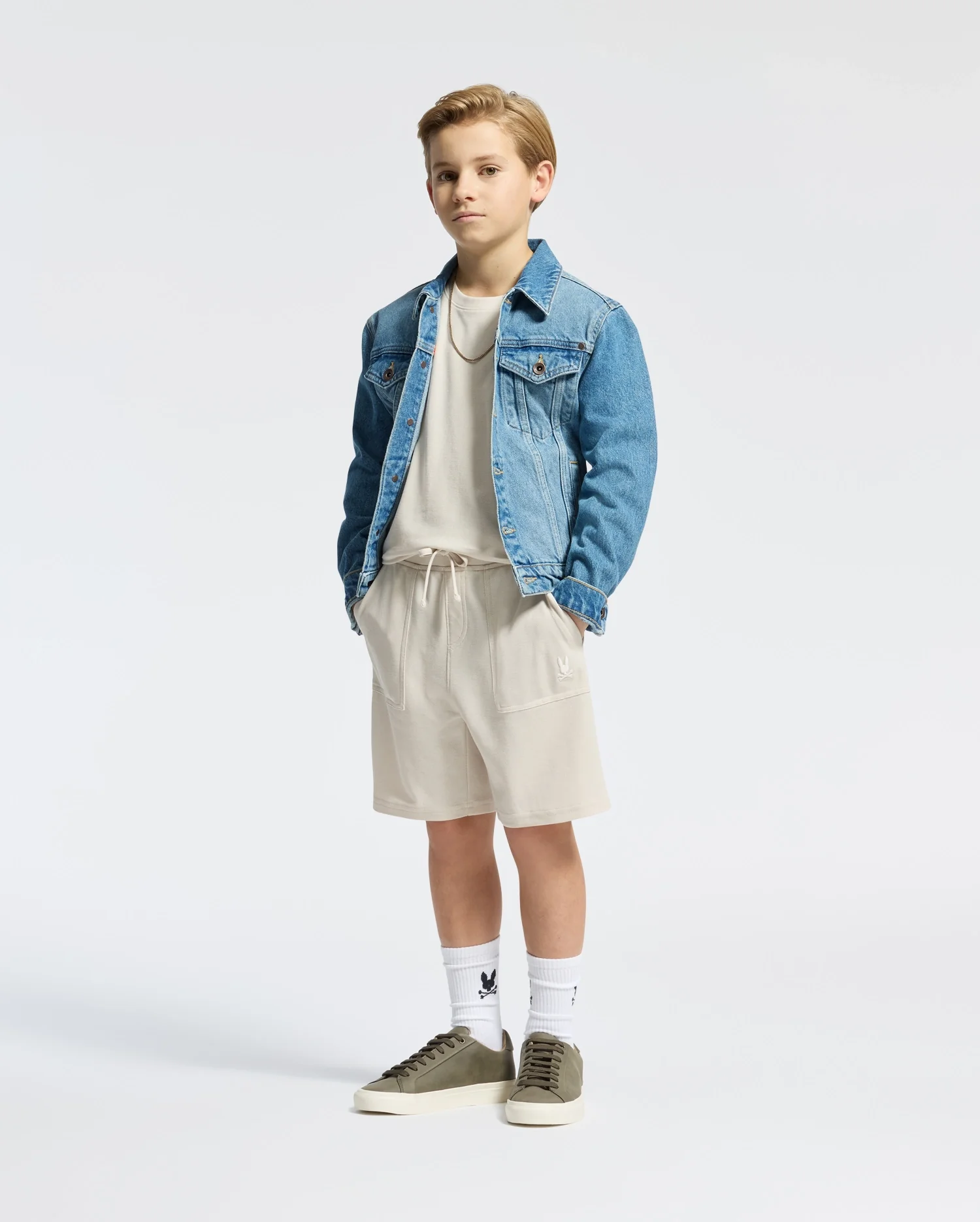 KIDS TAYLOR LIGHT PIQUE SWEATSHORT - B0R344F200 - Image 6