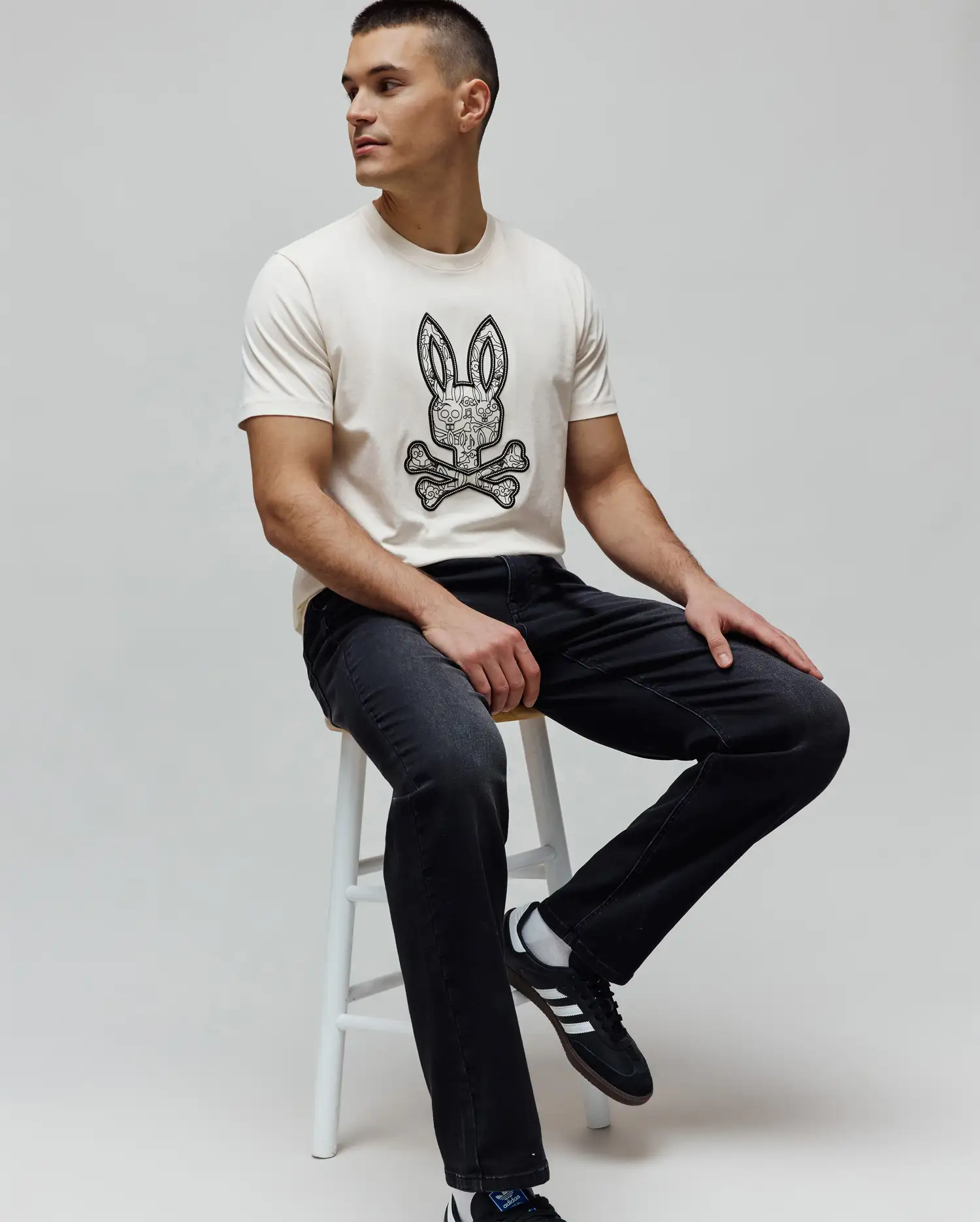 MENS ACE KNIT STRAIGHT LEG DENIM PANT - MB0600035 - Image 6
