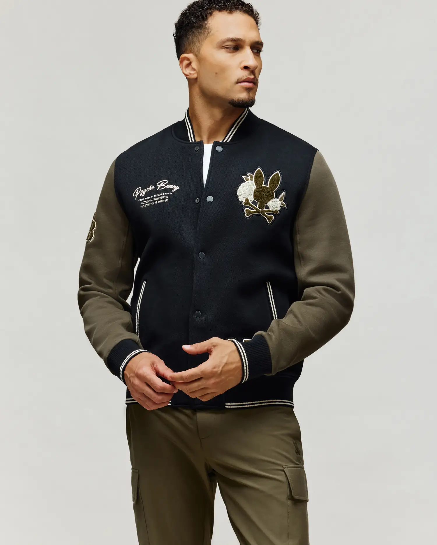 MENS AUGUSTE KNIT VARSITY BOMBER - MO1100050