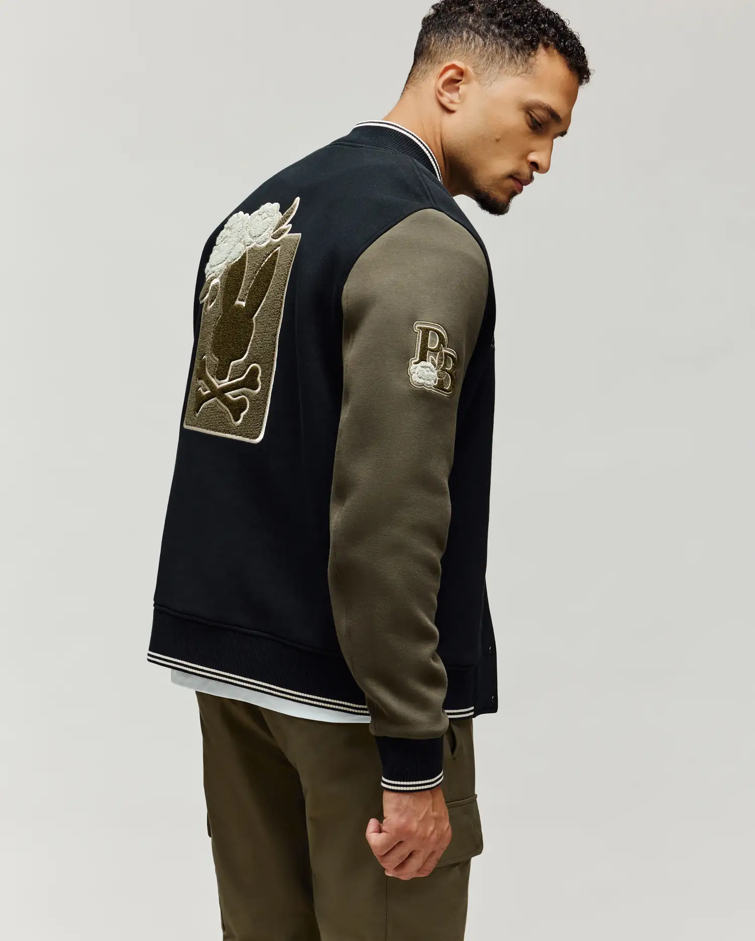 MENS AUGUSTE KNIT VARSITY BOMBER - MO1100050 - Image 3