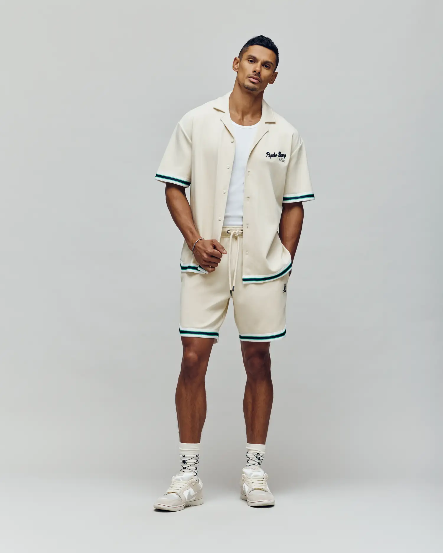 MENS BASIL TAPED CAMP COLLAR SHIRT - MT0500004 - Image 3