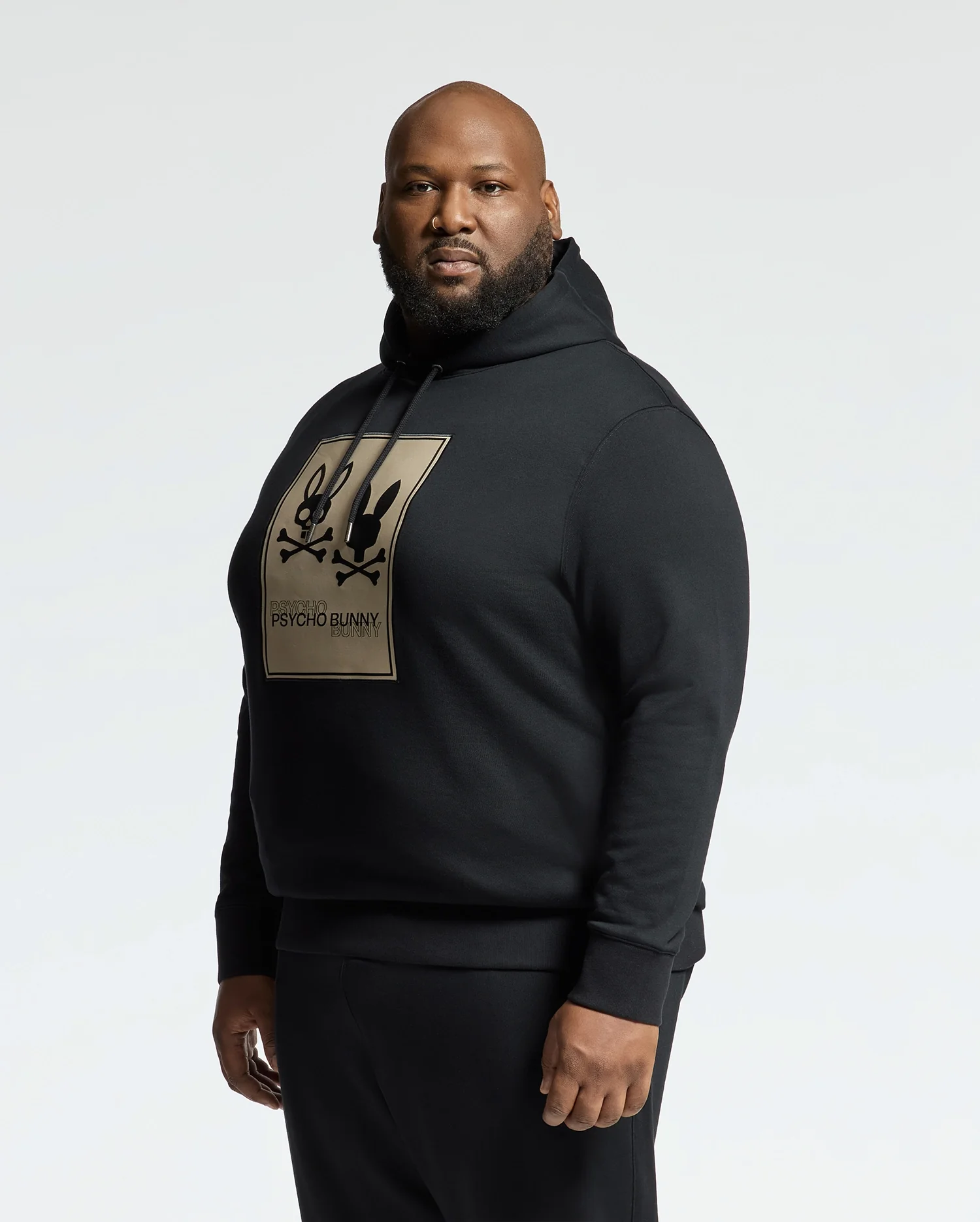 MENS BIG AND TALL MONROE TWILL PATCH FLEECE HOODIE - B9H926D200 - Image 6