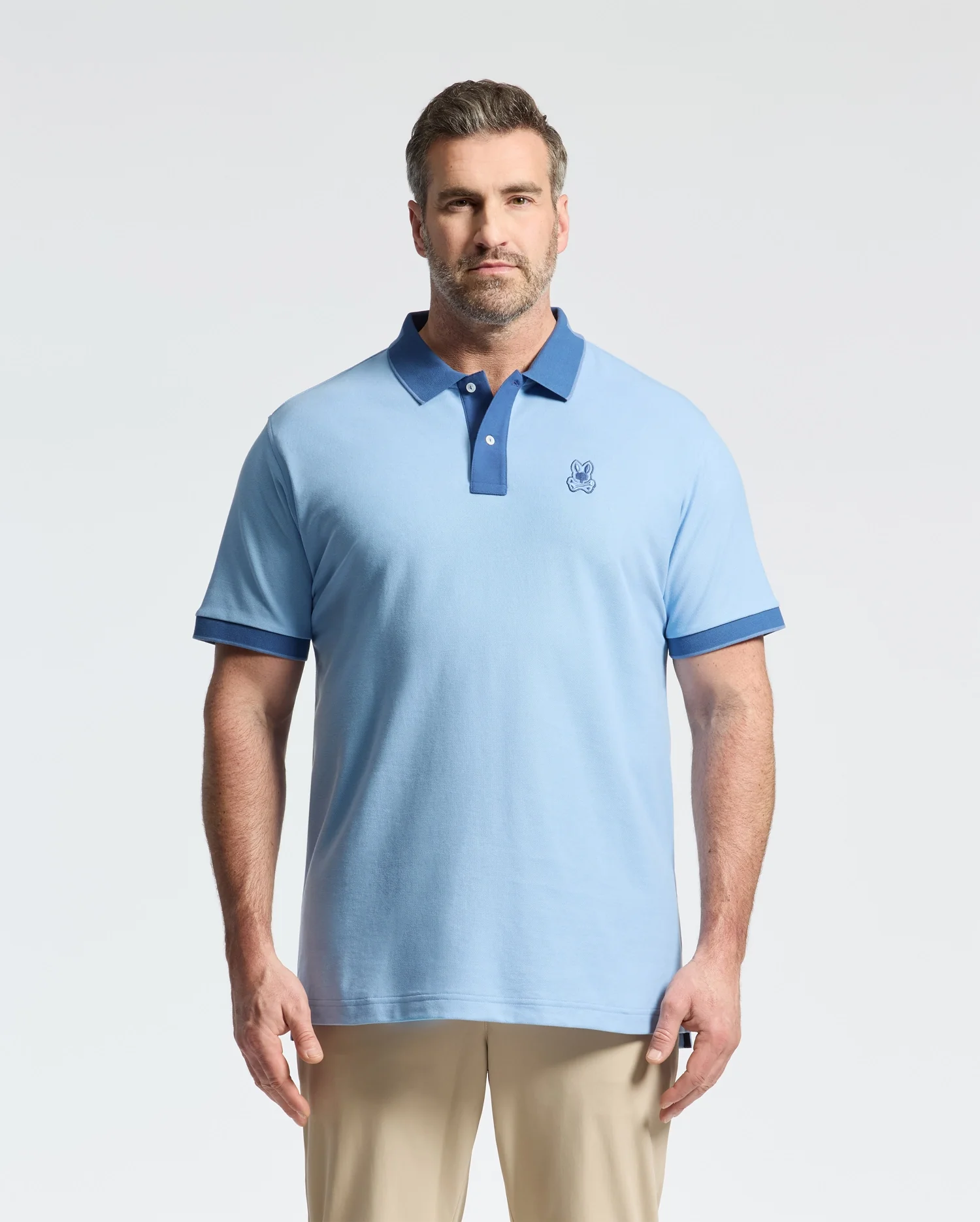 MENS BIG AND TALL NEW CASTLE PIQUE POLO - B9K487F200