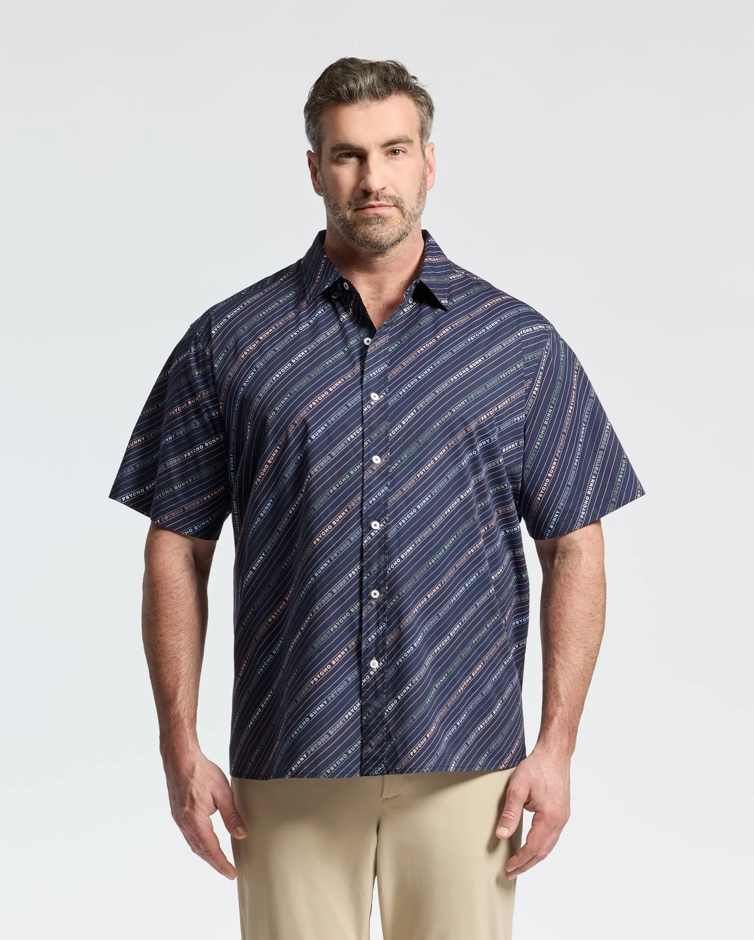 MENS BIG AND TALL RENMARK STRETCH POPLIN WOVEN SHIRT - B9Q629F200