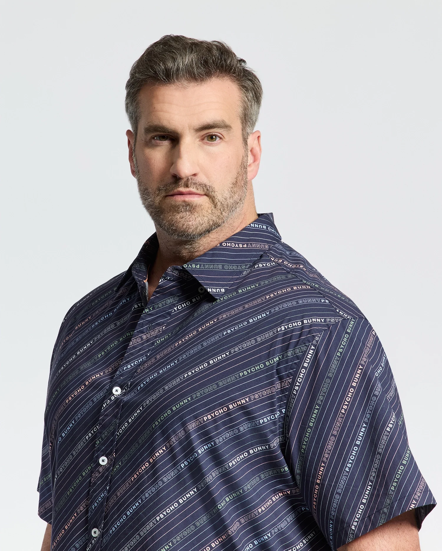 MENS BIG AND TALL RENMARK STRETCH POPLIN WOVEN SHIRT - B9Q629F200 - Image 2