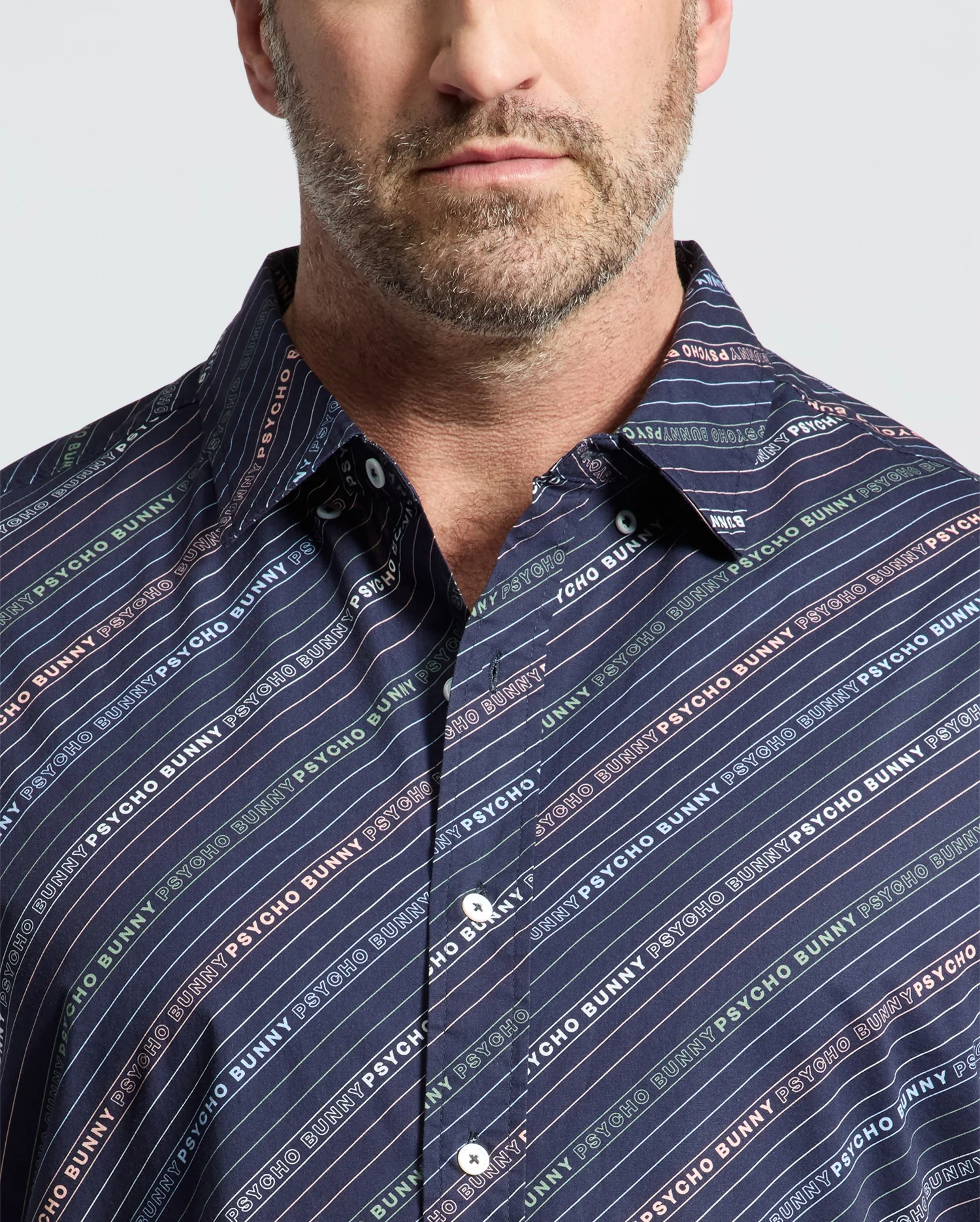 MENS BIG AND TALL RENMARK STRETCH POPLIN WOVEN SHIRT - B9Q629F200 - Image 3