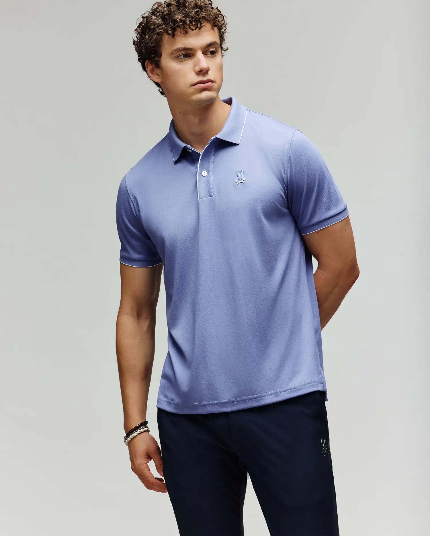 MENS BRYCE PERFORMANCE PIQUE POLO SHIRT - B6K486F200 - Image 3