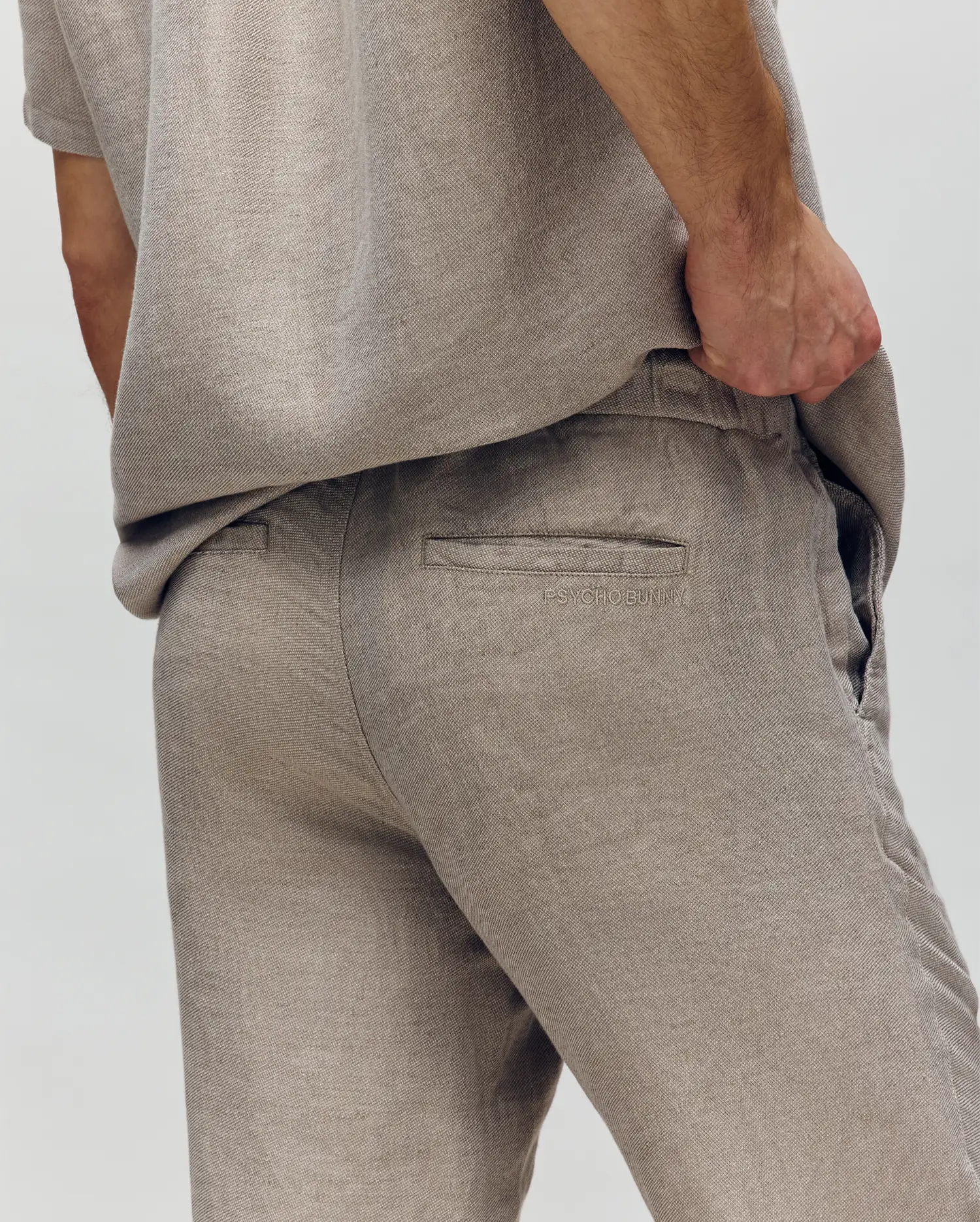 MENS FATE LINEN DRAWSTRING PANT - B6P471C200 - Image 3