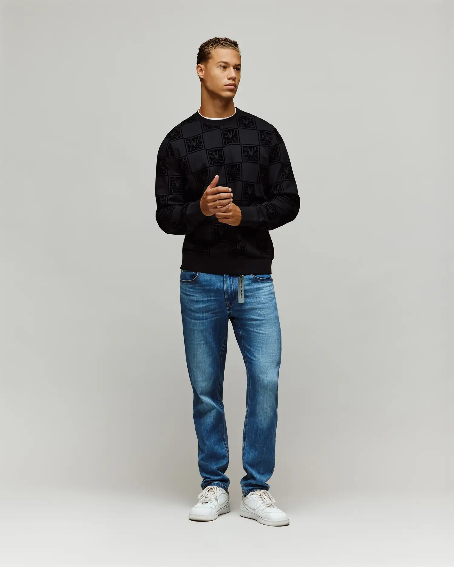 MENS GIO ALL OVER FLOCK CREW - MT0500192 - Image 4