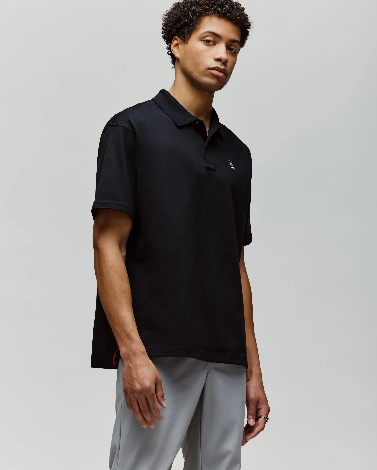 MENS HENRY OVERSIZED FIT POLO - MT0100104