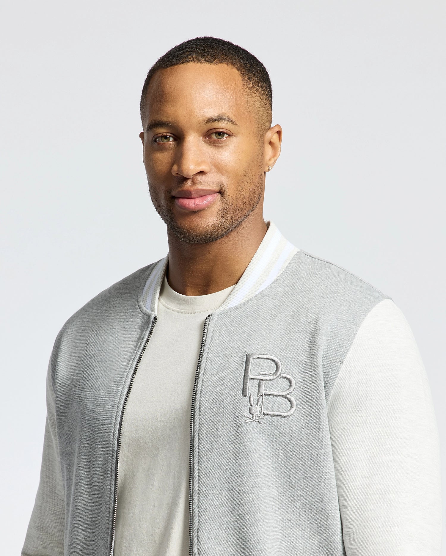 MENS HYDRA COLOR BLOCK KNIT BOMBER - B6J455F200 - Image 2
