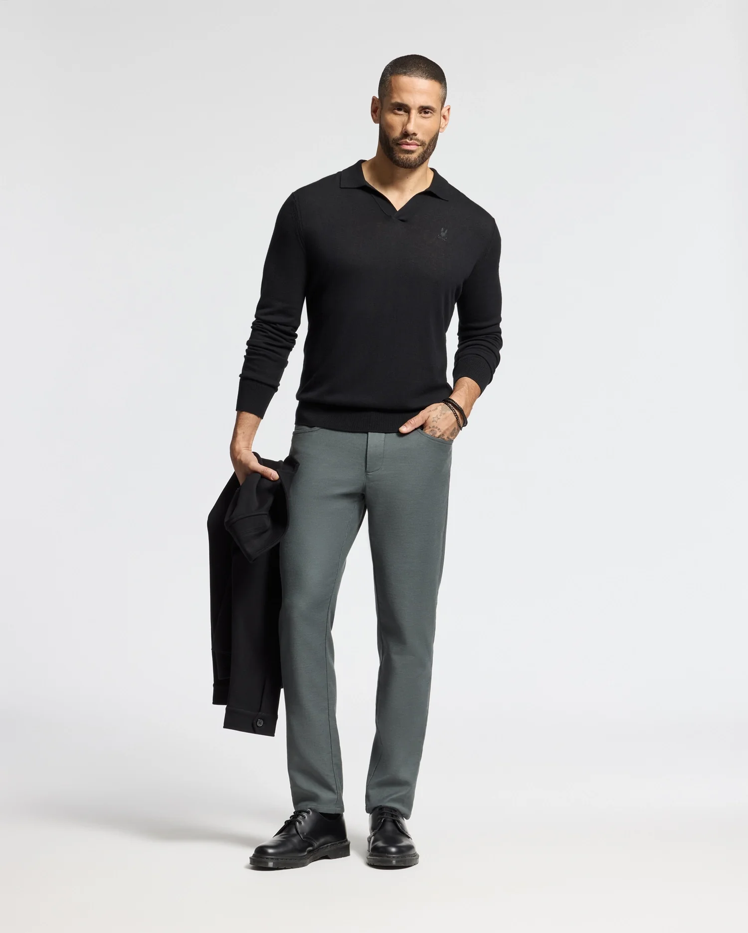 MENS JOHNNY COLLAR SWEATER - B6E258E200 - Image 9