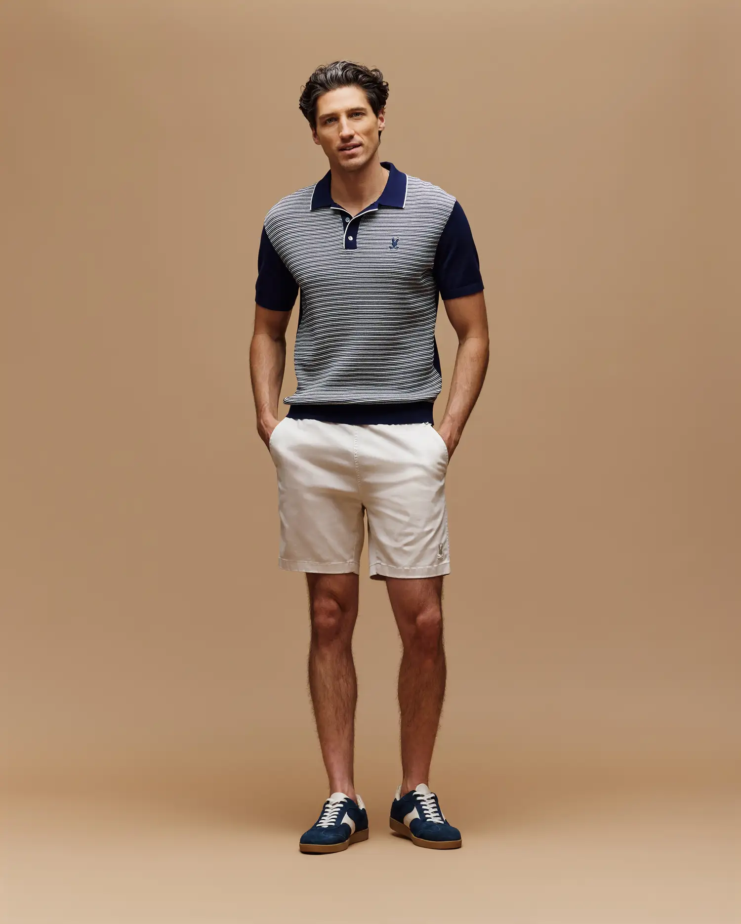 MENS KENNY STRIPED KNIT POLO - MT0400003 - Image 3