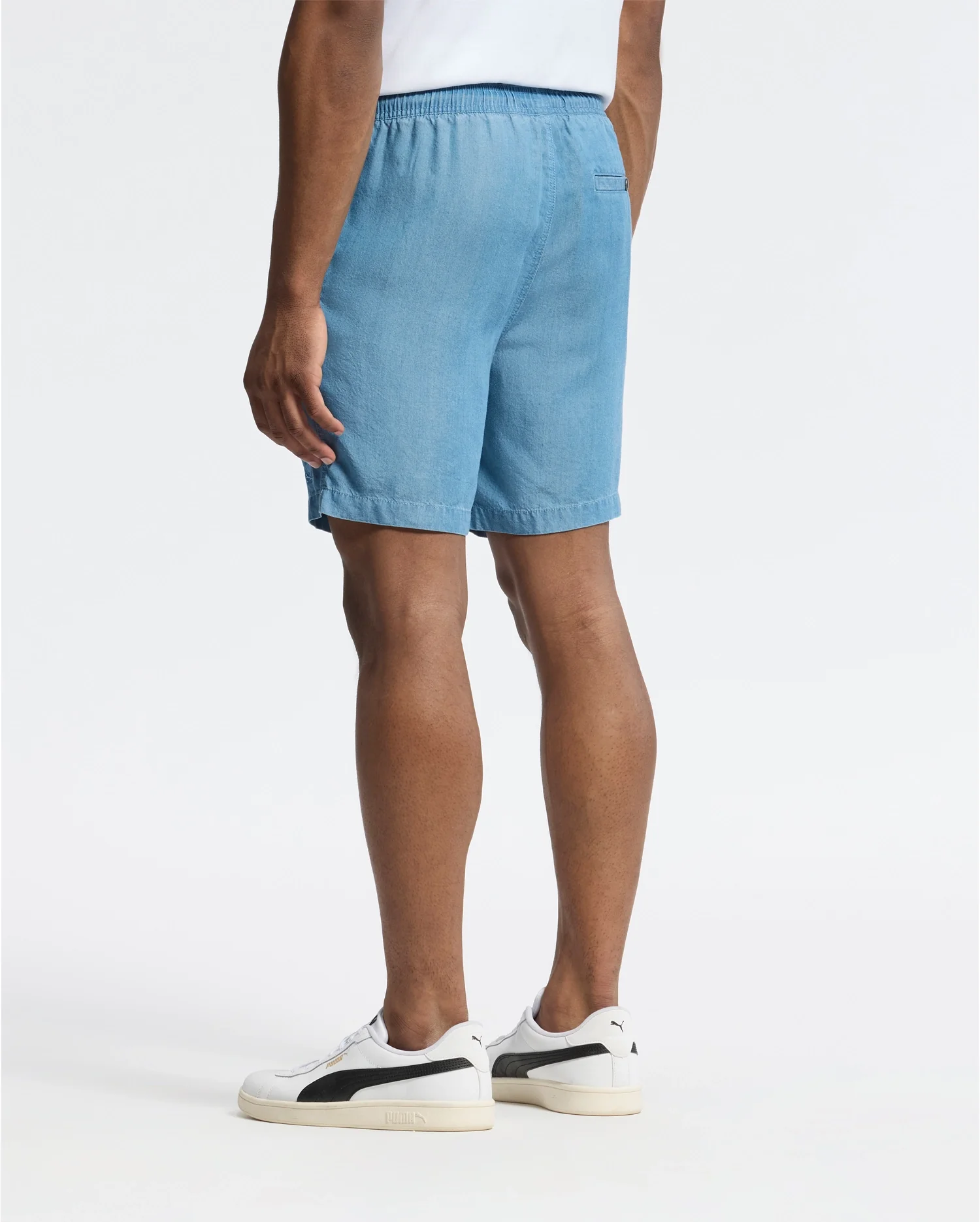 MENS KERVIN LIGHTWEIGHT DENIM WOVEN SHORT - B6R633F200 - Image 4