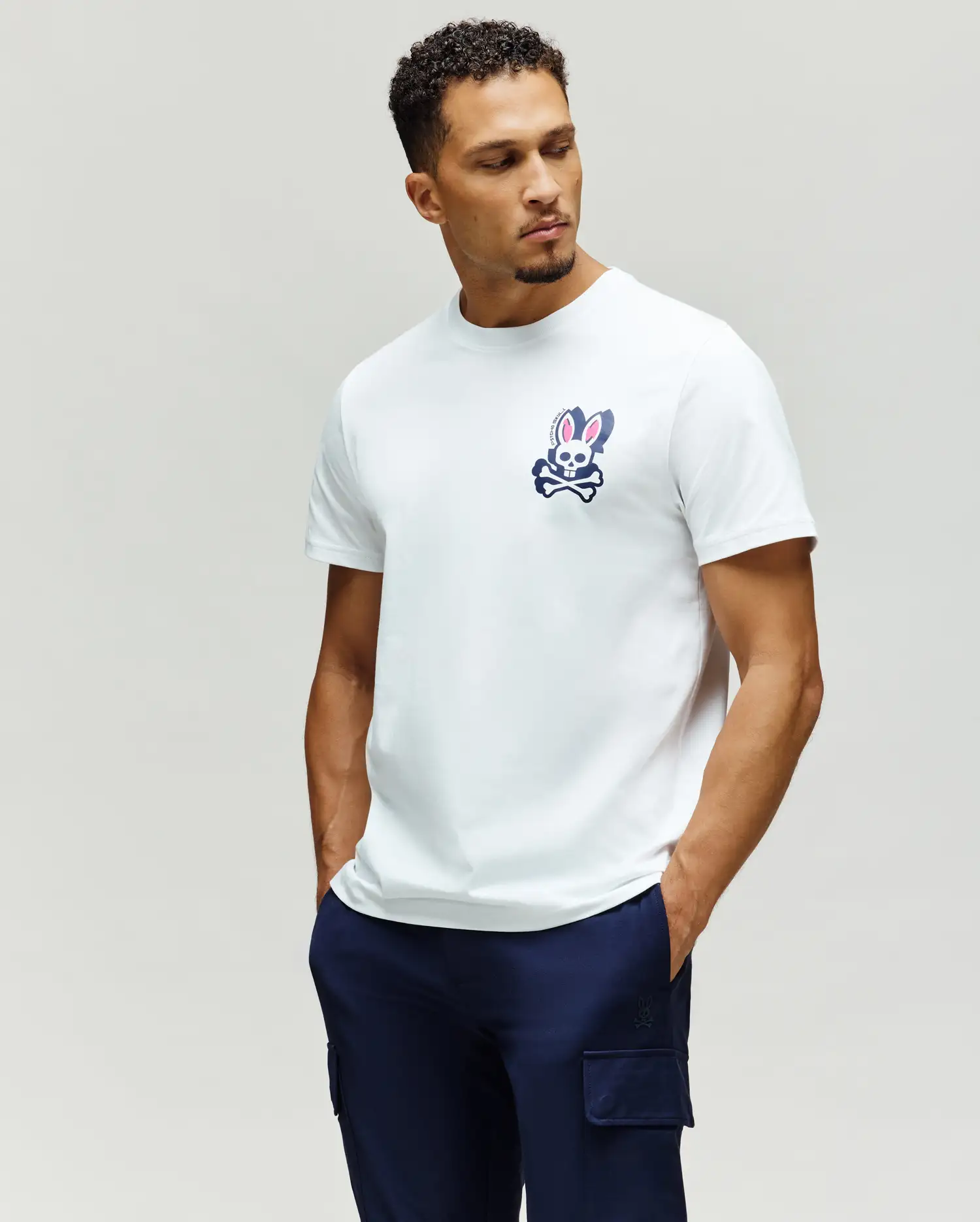 MENS PSYCHO SKULL GRAPHIC TEE - MT0200331 - Image 2