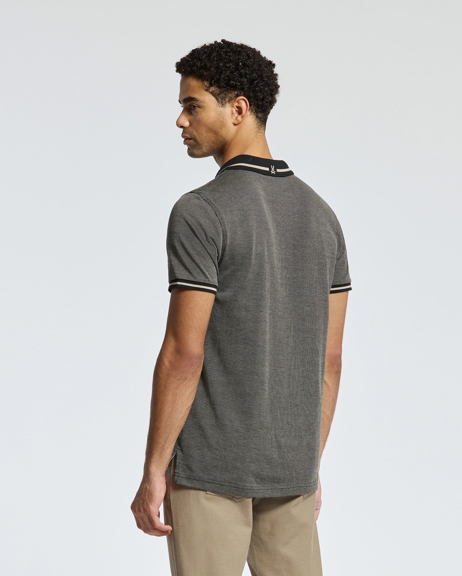 MENS WARSAW JACQUARD PIQUE POLO - B6K901E200 - Image 5