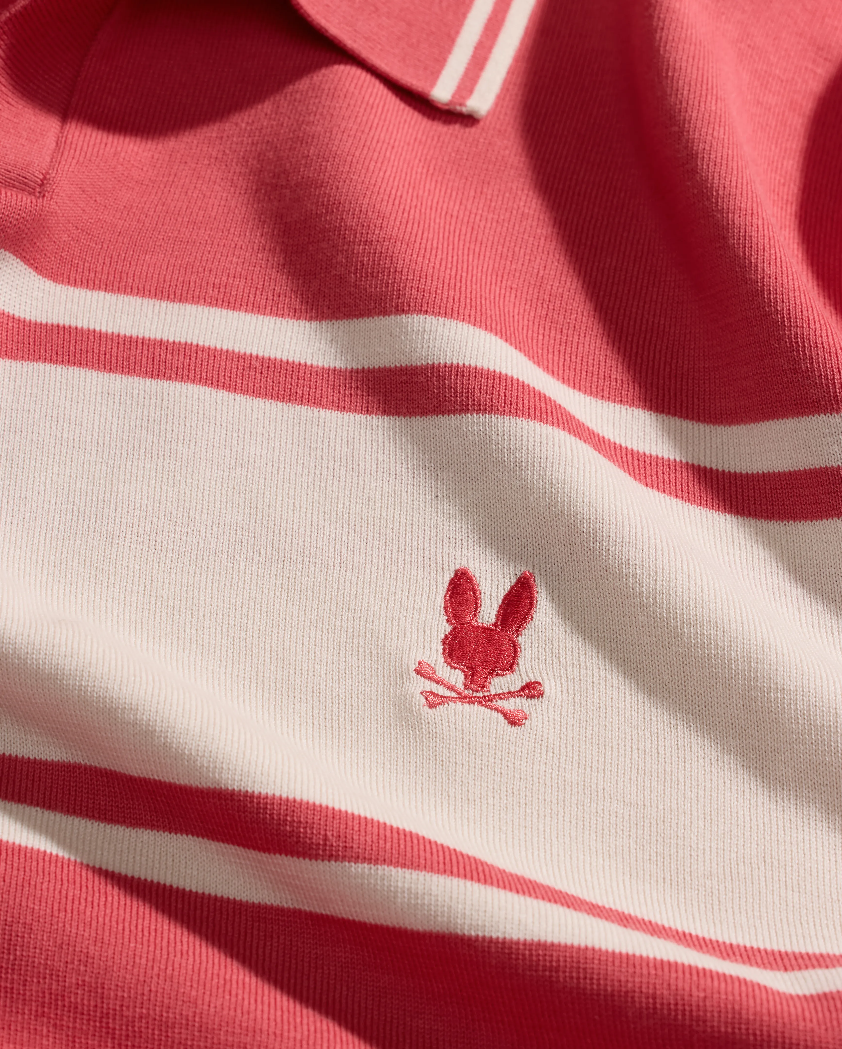 MENS ZAVIAN STRIPE KNIT POLO - MT0400055 - Image 6